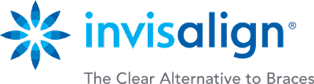 Invisalign logo with tagline The Clear Alternative to Braces